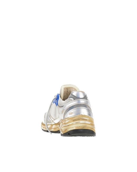 Golden Goose Deluxe Brand Blue 'Running Dad' Mesh And Leather Sneakers for men