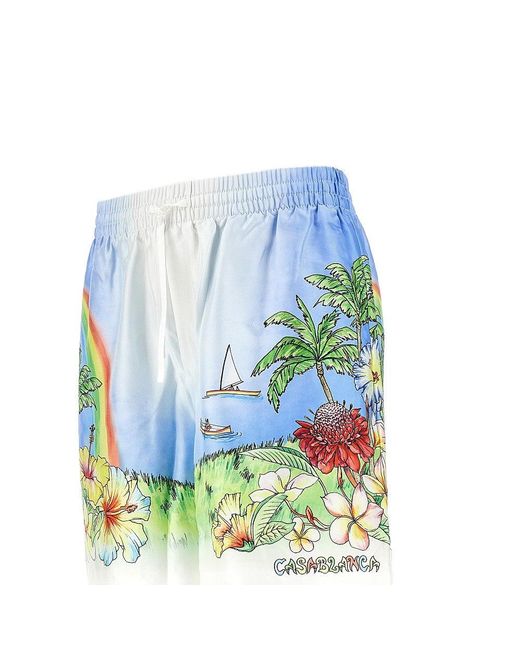 Casablanca Blue Shorts for men