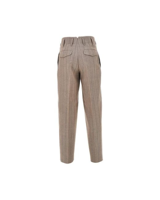 AMI Natural Wool Pants With Darts for men