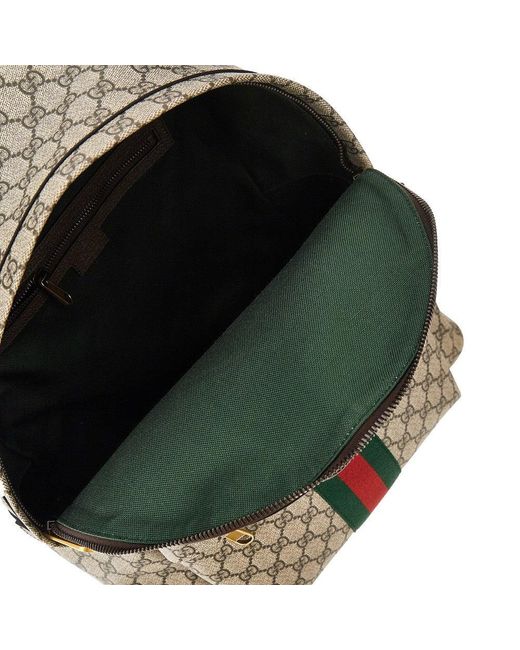Gucci Gray Medium Ophidia Backpack for men