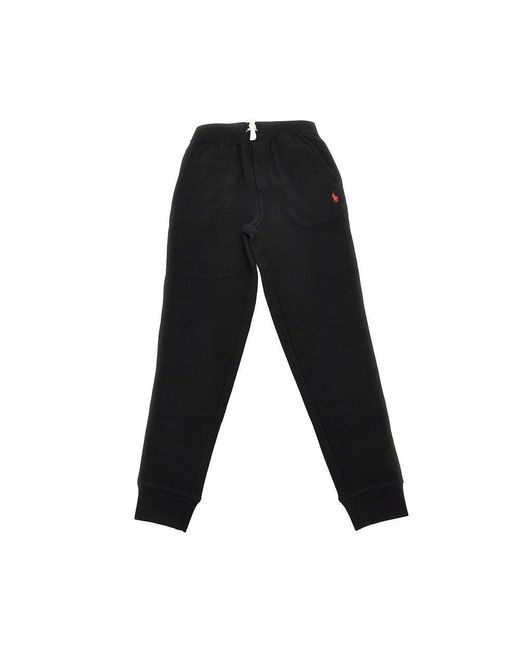 Ralph Lauren Black Logo Embroidery Sweatpants Kids