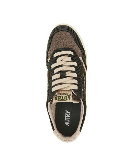Autry Green Medalist Low Corduroy And Felt Sneakers for men