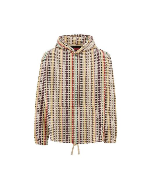 Pleasures Natural Stitch Poncho Hoodie for men