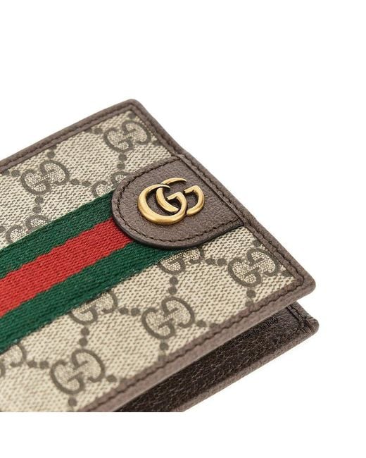 Gucci Gray 'Ophidia' Bi-Fold Wallet for men