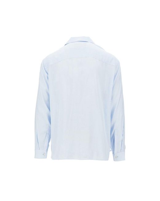 BAZISZT Blue 'Tinees' Embroidered Shirt for men