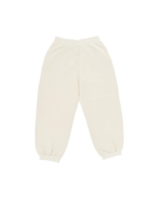 Fendi White Ff Embroidery Sweatpants Kids 12 for men