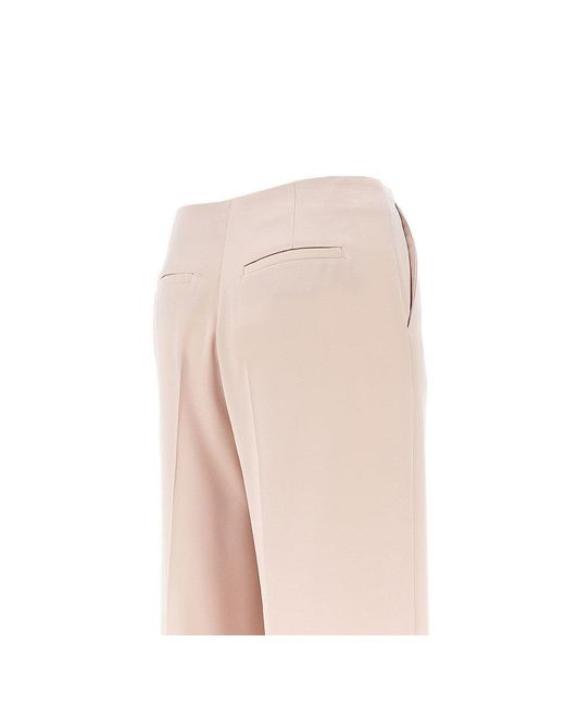 Pinko Pink Wide Leg Satin Pants