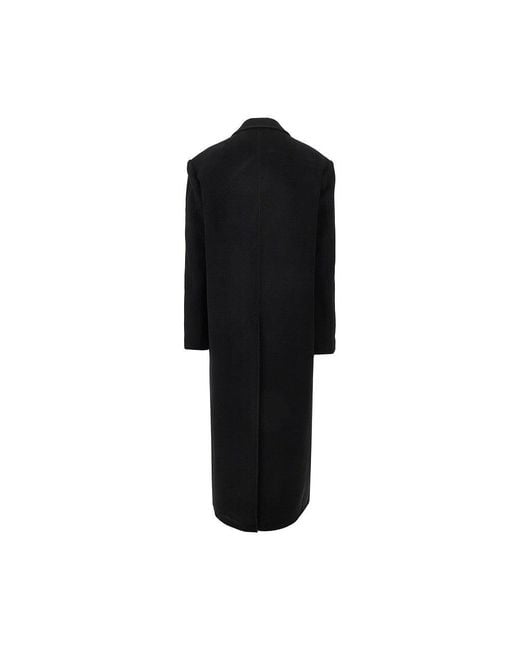 Séfr Black Wool And Cashmere 'Tetsu' Coat for men