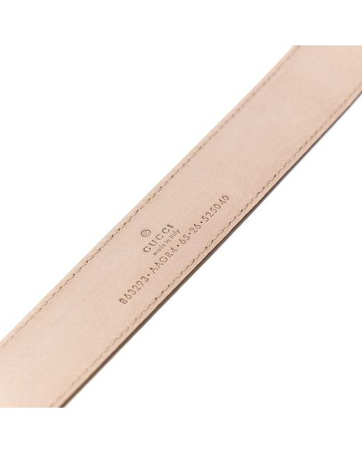 Gucci Gray Gg Marmont Leather Belt