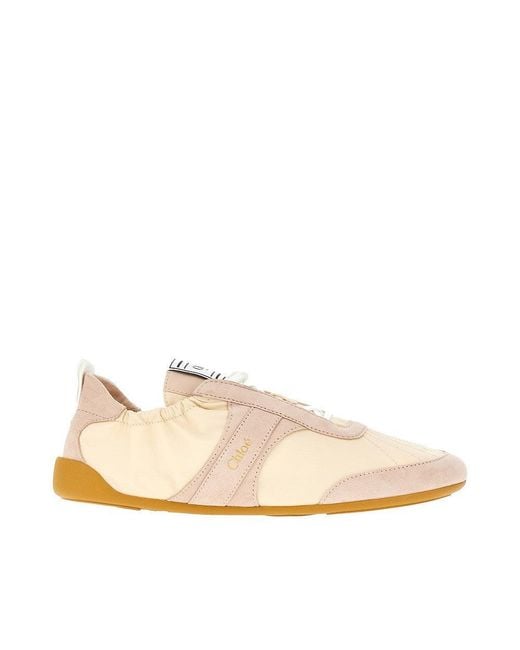 Chloé Natural 'Chloé Kick' Sneakers