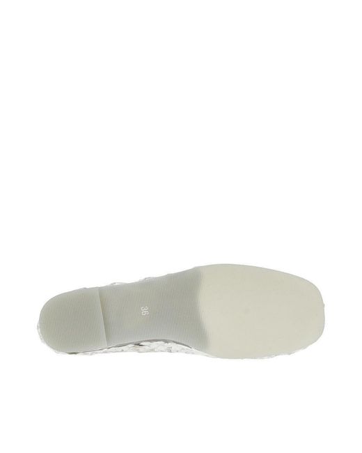 Senso White Rubber Netting Shoes