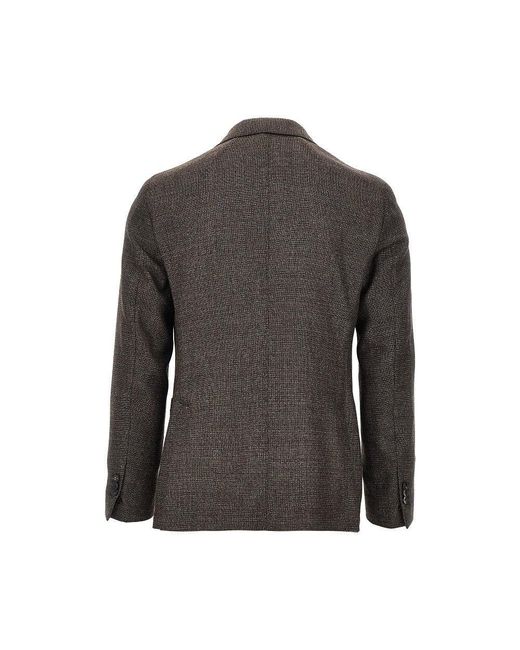 BRERAS Milano Gray Mouliné Knitting 'Ferrara' Jacket for men