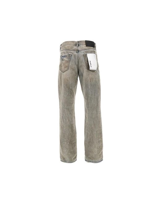Purple Brand Gray P011 Relaxed Straight Jeans for men