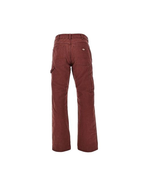 Dickies Red Carpenter Canvas Pants for men