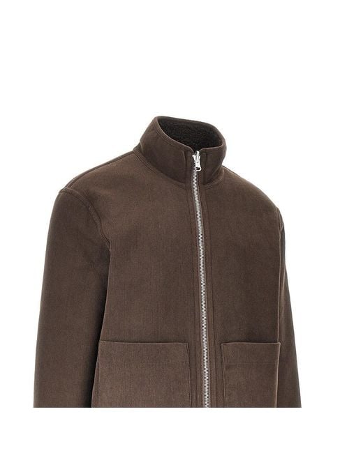 Wax London Brown 'Killick' Reversible Jacket for men