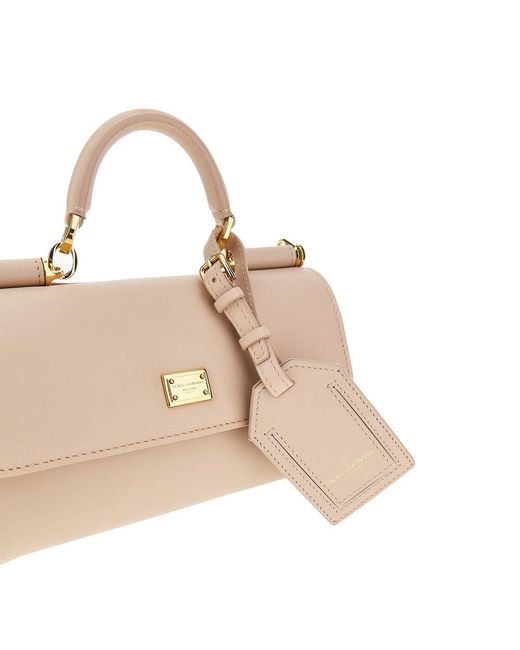 Dolce & Gabbana Natural Plongé Leather 'My Sicily' Bag