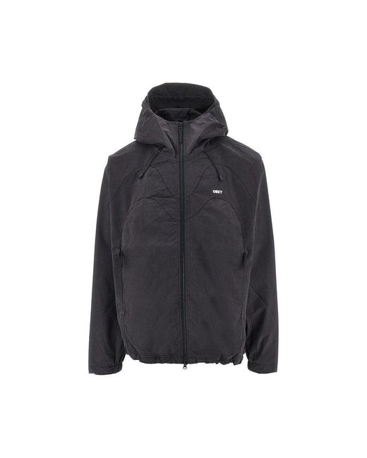 Obey Blue 'Sota' Cotton-Blend Shell Jacket for men