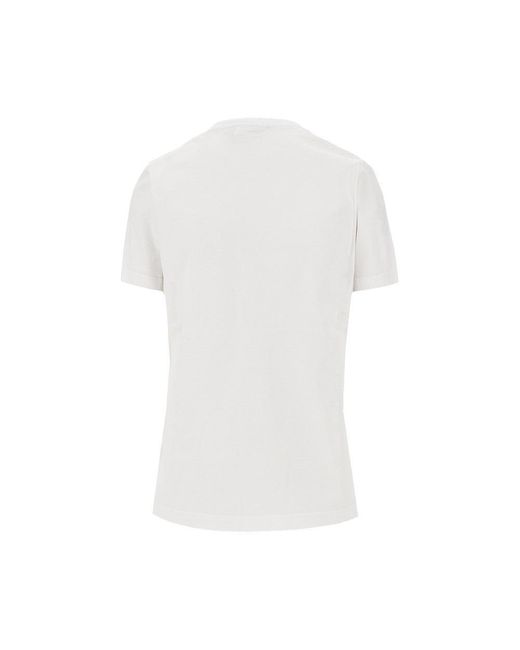 Maison Kitsuné White 'Fox Head' Patch T-Shirt