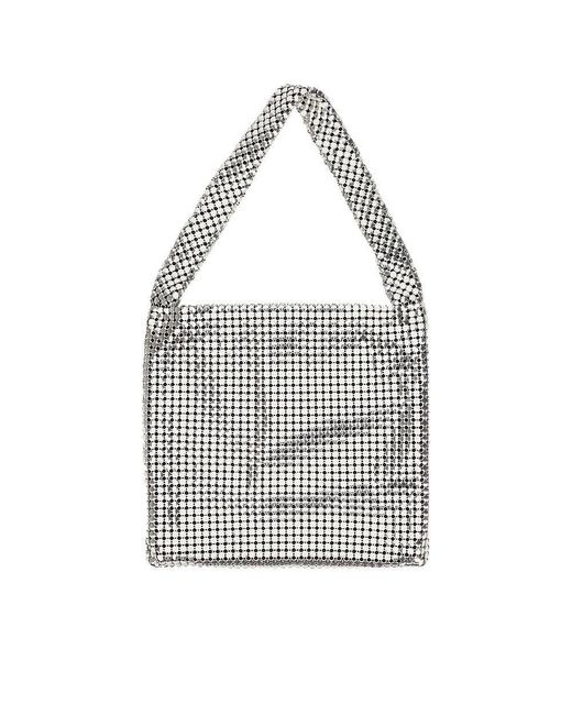 Rabanne Gray Metal Mesh Pixel Bag