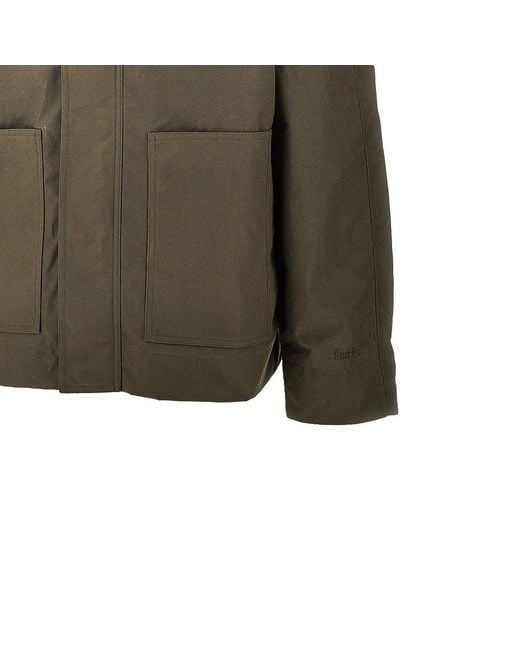 Forét Green Waxed Cotton Jacket for men