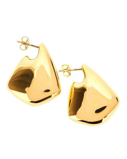 Bottega Veneta Metallic Small 'Fin' Earrings