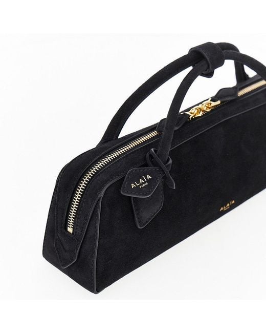 Alaïa Blue Suede Leather 'Le Teckel' Clutch
