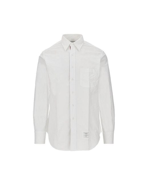 Thom Browne White Oxford Cotton Shirt for men