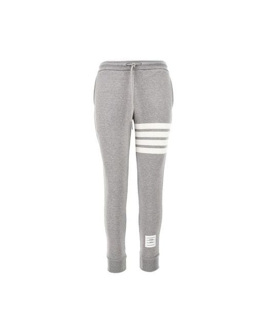 Thom Browne Gray 'Classic Loopback 4-Bar' Cotton Sweatpants