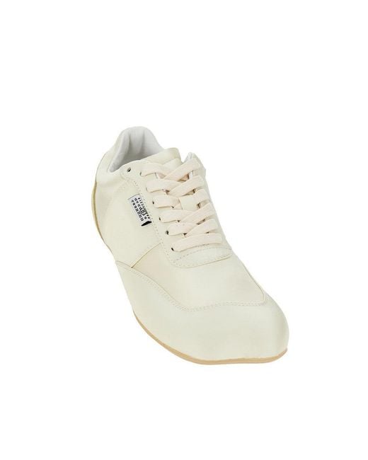 MM6 by Maison Margiela Natural Satin Anatomic Sneakers