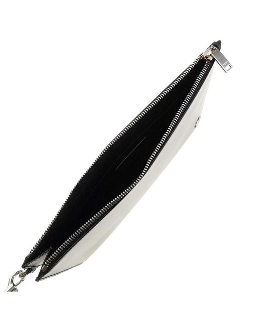 Saint Laurent Black 'Tiny Cassandre' Leather Tablet Holder Pouch for men