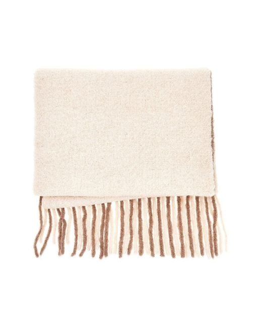 Jacquemus Natural 'Moisson' Alpaca-Blend Scarf