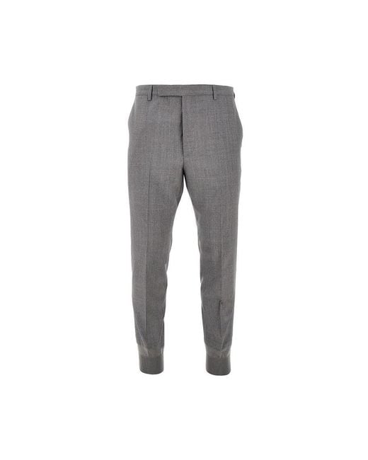 Prada Gray Wool Hybrid Jogger Pants for men