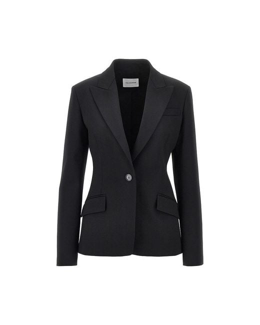 ANDAMANE Black Gabardine 'Bianca' Jacket