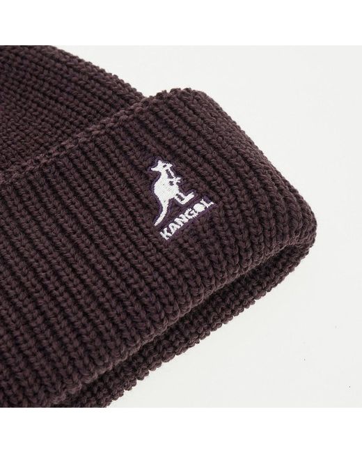 Kangol Brown Cardinal 2-Way Beanie Hat for men