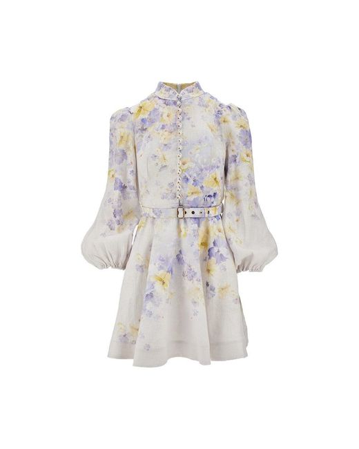 Mini Abito 'Crush' di Zimmermann in White
