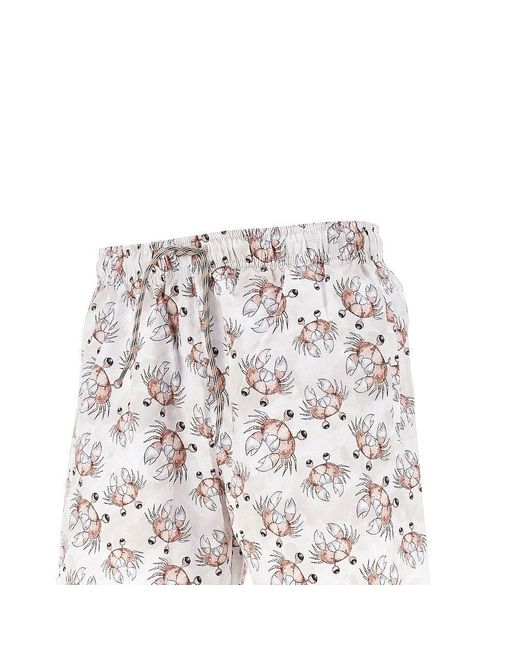 Emporio Armani Multicolor Sea Animals Print Swimshorts for men