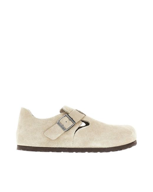 Birkenstock Natural Suede Leather 'London' Shoes for men