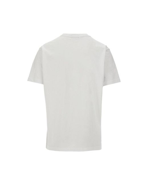 Dime White 'Skynet' Cotton T-Shirt for men