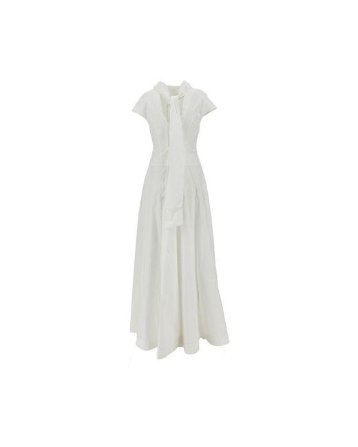 ARMARIUM White 'Arielle' Poplin Long Dress