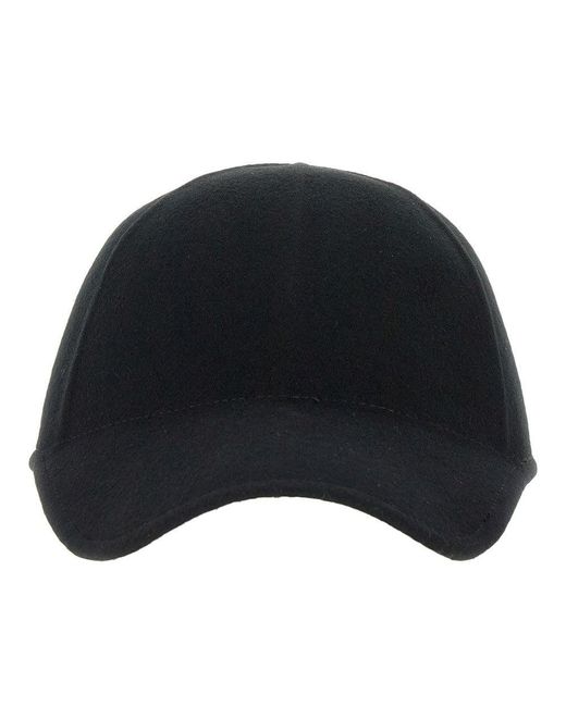 Emporio Armani Black Felt Baseball Hat