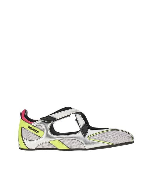 The Attico Multicolor 'Floor 01' Ballet Flats