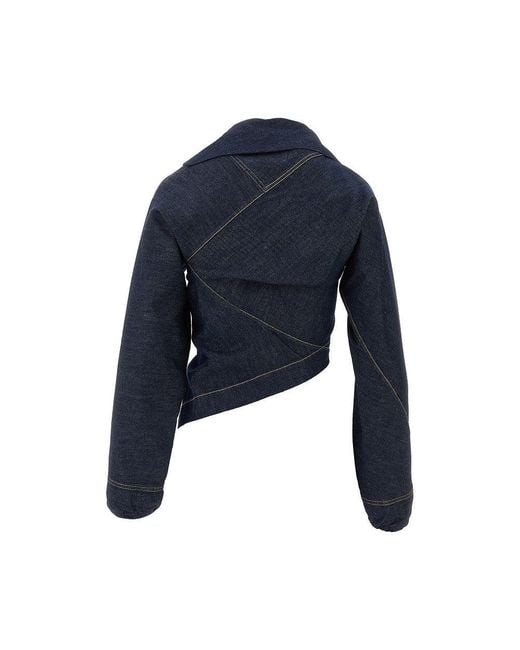 Vivienne Westwood Blue 'Natalia' Chambray Draped Shirt