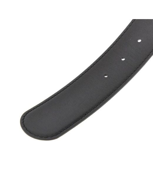 Gucci Gray Reversible Belt With Interlocking Gg Buckle for men