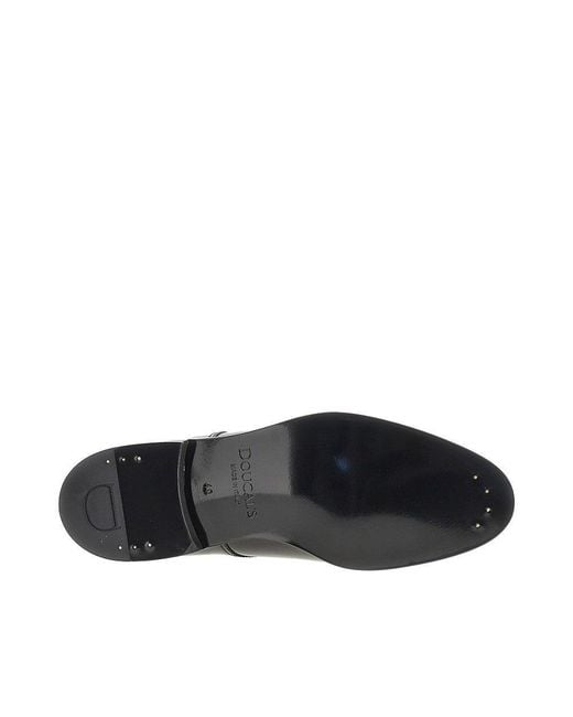 Doucal's Black Patent Leather Laced Shoes for men
