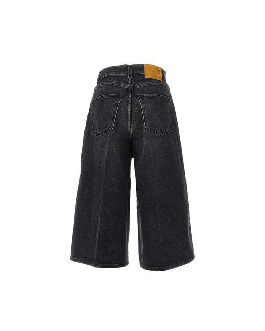 Haikure 'Belle' Denim Bermuda Shorts in Black | Lyst