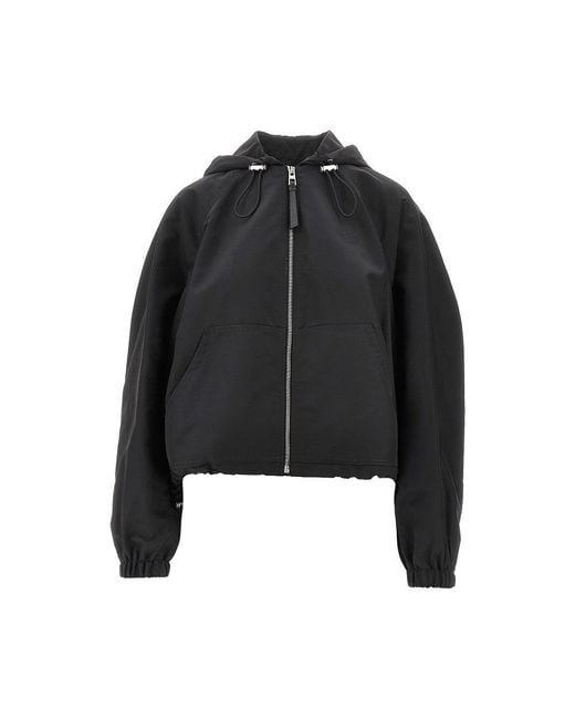 Loewe Black Technical Fabric Balloon Fit Blouson Jacket