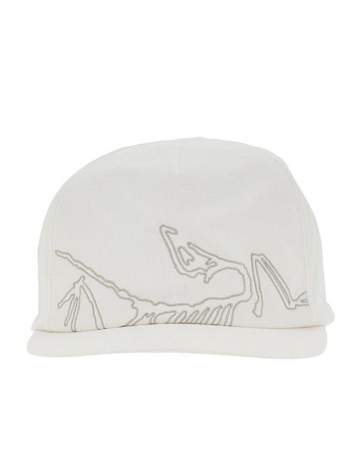 Arc'teryx White 'Silex' Baseball Cap for men