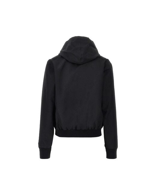 Gucci Black Cotton And Gg Nylon Reversible Jacket for men