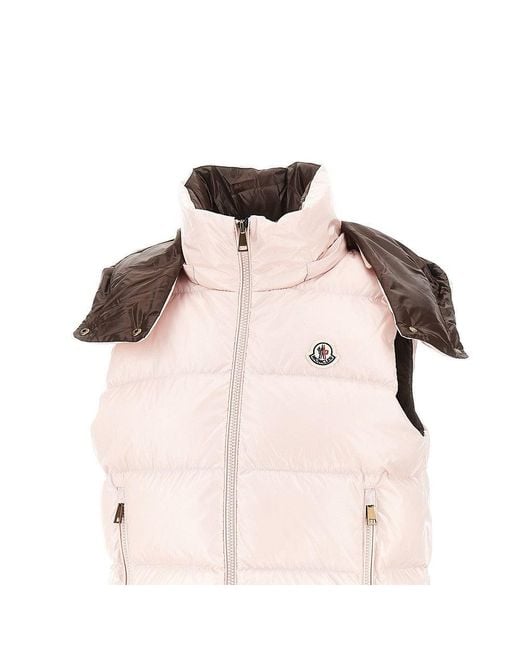 Moncler Pink 'Niverolle' Down Vest