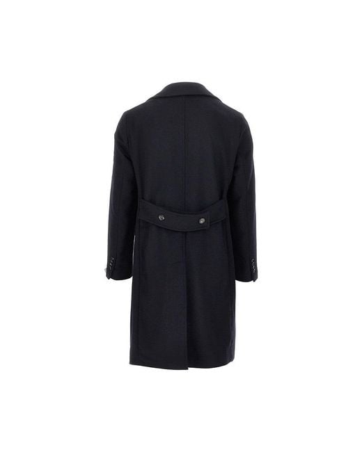 BRERAS Milano Blue Cashmere And Wool 'Tirana' Coat for men